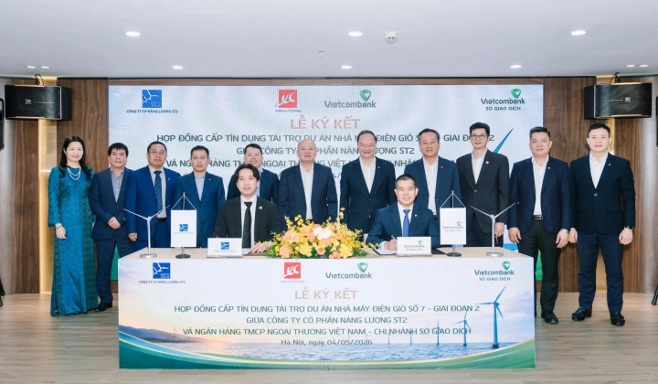 Sở giao dịch Vietcombank tài trợ dự án điện gió tại Cần Thơ