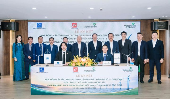 Sở giao dịch Vietcombank tài trợ dự án điện gió tại Cần Thơ