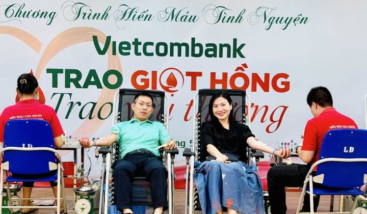 Vietcombank Sở giao dịch tổ chức chương trình hiến máu tình nguyện "Trao giọt hồng – Trao yêu thương" năm 2026