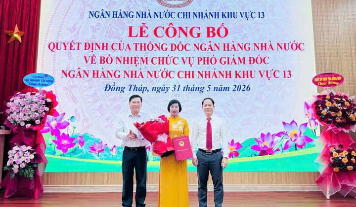 Bổ nhiệm bà Bùi Thị Thuý Hằng giữ chức Phó Giám đốc NHNN Khu vực 13