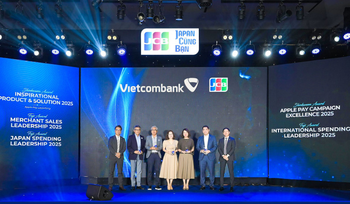 Vietcombank nhận 05 giải thưởng tại Hội nghị thường niên JCB Việt Nam 2026