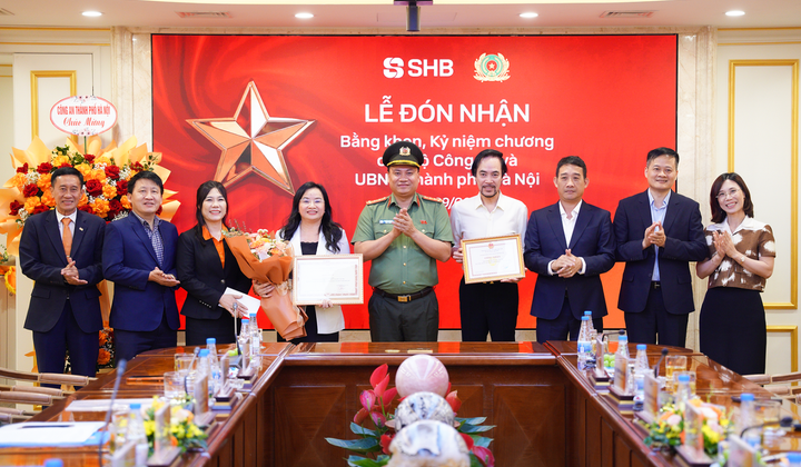 SHB nhận Bằng khen của Bộ Công an vì thành tích xuất sắc trong phong trào toàn dân bảo vệ an ninh Tổ quốc