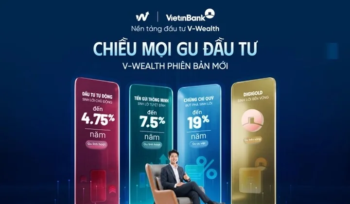 VietinBank nâng cấp nền tảng đầu tư V-Wealth trên ứng dụng iPay với nhiều tính năng mới