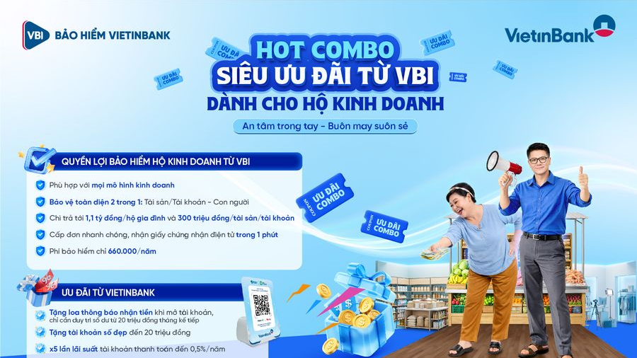 VBI và VietinBank ra mắt sản phẩm Bảo hiểm Hộ kinh doanh tích hợp bảo vệ tài sản và an ninh mạng
