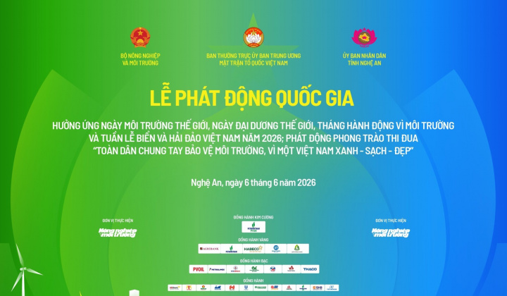 Agribank đồng hành chuỗi sự kiện hưởng ứng Ngày Môi trường thế giới và Ngày Đại dương thế giới năm 2026
