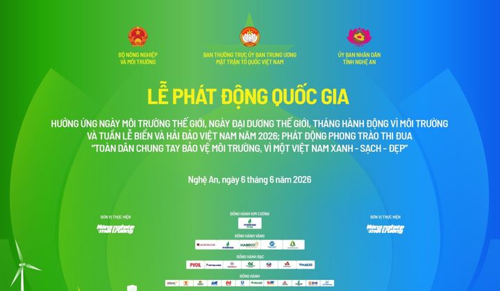 Agribank đồng hành chuỗi sự kiện hưởng ứng Ngày Môi trường thế giới và Ngày Đại dương thế giới năm 2026