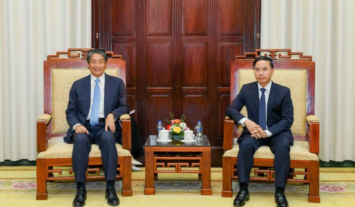 Thống đốc Phạm Đức Ấn tiếp Đại sứ đặc mệnh toàn quyền Nhật Bản tại Việt Nam