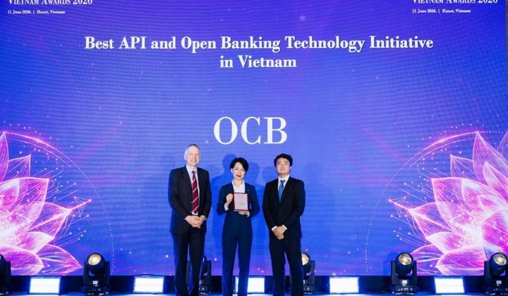 OCB nhận giải thưởng API và Open Banking từ The Asian Banker, tiếp tục vào Top 50 Doanh nghiệp Phát triển Bền vững 2026