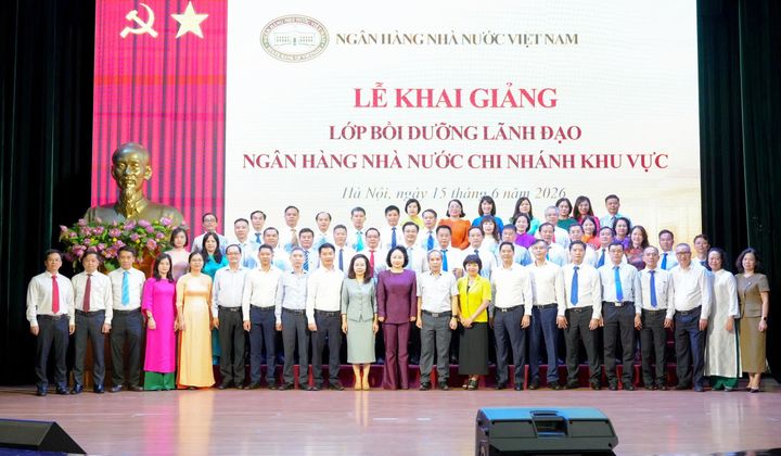 Ngân hàng Nhà nước khai giảng lớp bồi dưỡng lãnh đạo chi nhánh khu vực năm 2026