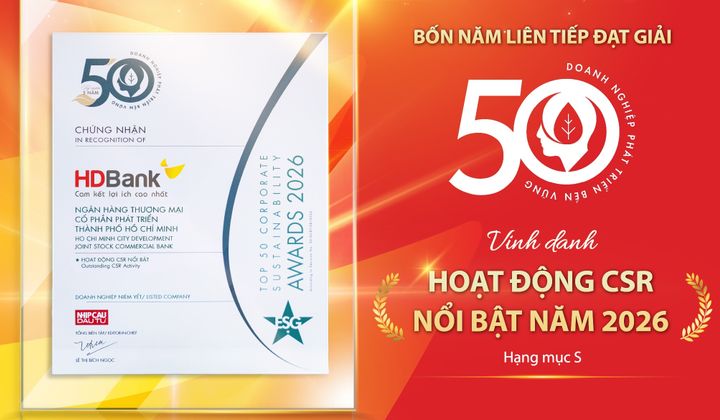 HDBank: Tăng trưởng ấn tượng song hành cùng trách nhiệm cộng đồng
