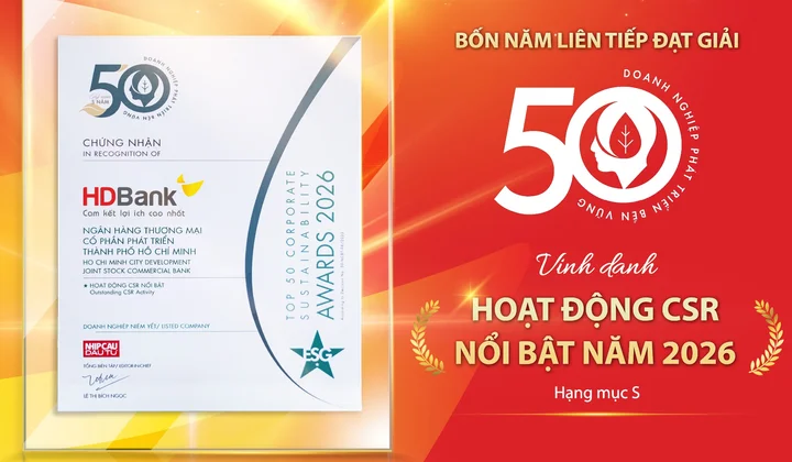 HDBank: Tăng trưởng ấn tượng song hành cùng trách nhiệm cộng đồng