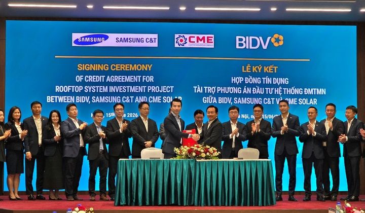 BIDV đồng hành thành viên Tập đoàn Samsung phát triển năng lượng xanh tại Việt Nam