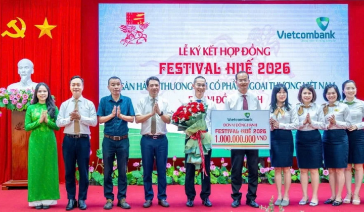 Vietcombank tiếp tục đồng hành cùng Festival Huế 2026 “Di sản văn hóa với hội nhập và phát triển"