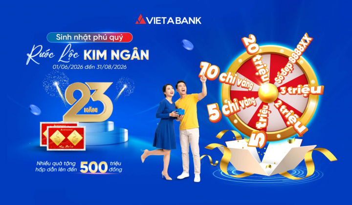VietABank tri ân khách hàng dịp kỷ niệm 23 năm thành lập