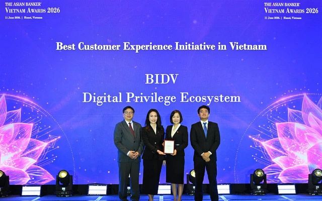 BIDV nhận giải thưởng Sáng kiến Trải nghiệm khách hàng tốt nhất Việt Nam