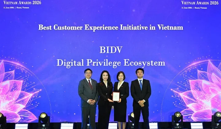 BIDV nhận giải thưởng Sáng kiến Trải nghiệm khách hàng tốt nhất Việt Nam