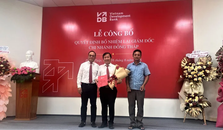 VDB bổ nhiệm lại ông Nguyễn Minh Thành làm Giám đốc VDB Đồng Tháp