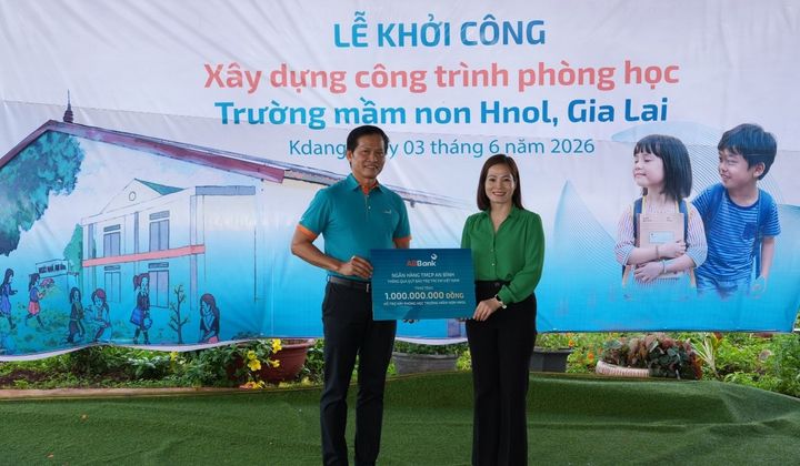 ABBank thêm lớp học cho trẻ em vùng khó khăn Gia Lai