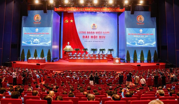 Đoàn đại biểu Công đoàn Ngân hàng Việt Nam tham dự Đại hội XIV Công đoàn Việt Nam