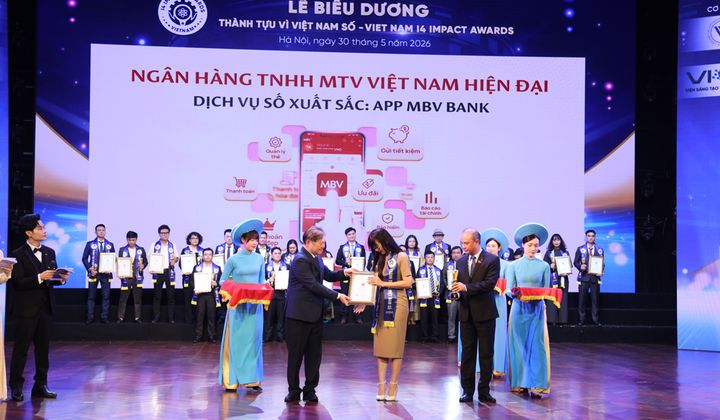 MBV nhận giải thưởng “Sản phẩm/Dịch vụ số xuất sắc” năm 2026