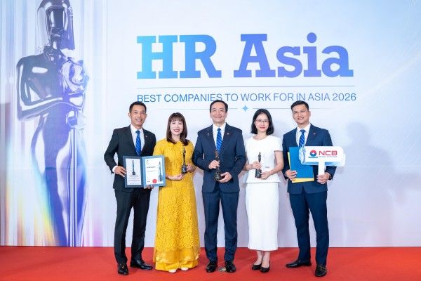 NCB nhận 3 giải thưởng tại HR Asia Awards 2026