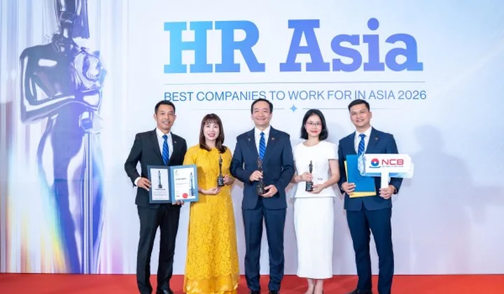 NCB nhận 3 giải thưởng tại HR Asia Awards 2026