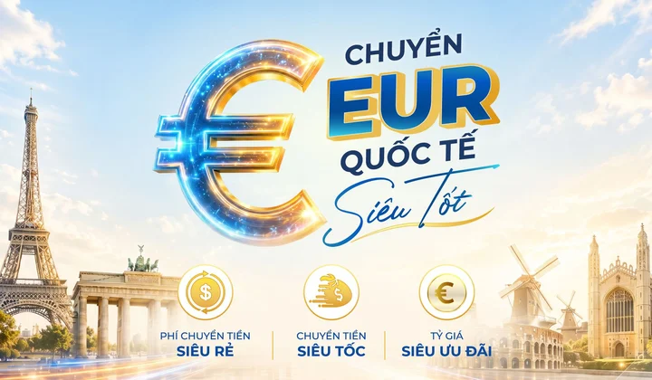PVcomBank triển khai ưu đãi phí chuyển tiền quốc tế bằng đồng EUR