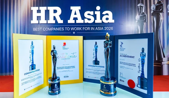 HDBank 9 năm liên tiếp đạt giải "Nơi làm việc tốt nhất châu Á"