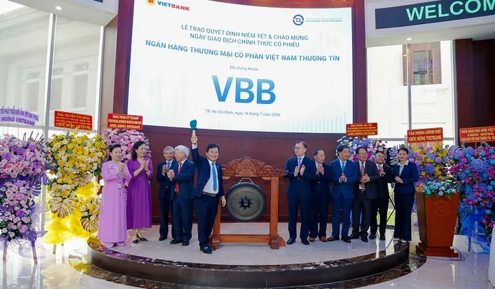 Cổ phiếu Vietbank chính thức niêm yết trên HoSE