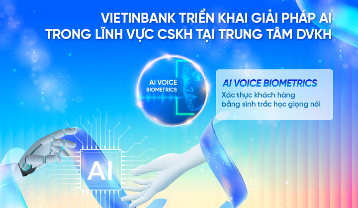 VietinBank ứng dụng AI xác thực khách hàng qua giọng nói