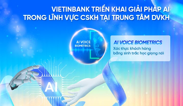 VietinBank ứng dụng AI xác thực khách hàng qua giọng nói
