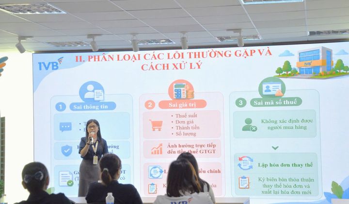 IVB tổ chức tập huấn về kiểm soát hóa đơn, chứng từ và quản lý chi phí