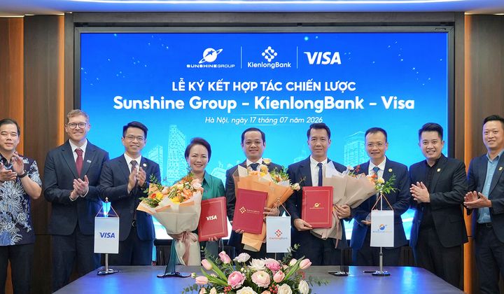 KienlongBank, Visa và Sunshine Group hợp tác chiến lược