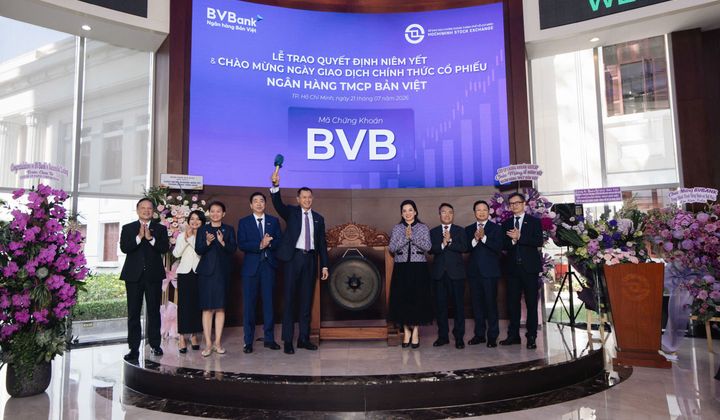 BVBank chính thức niêm yết hơn 640 triệu cổ phiếu BVB trên sàn HoSE