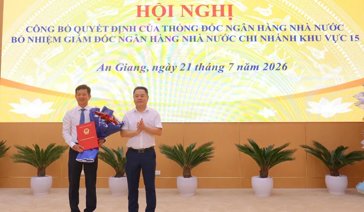 Ngân hàng Nhà nước bổ nhiệm Giám đốc chi nhánh Khu vực 15