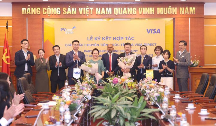 PVcomBank hợp tác Visa triển khai giải pháp chuyển tiền qua Visa Direct