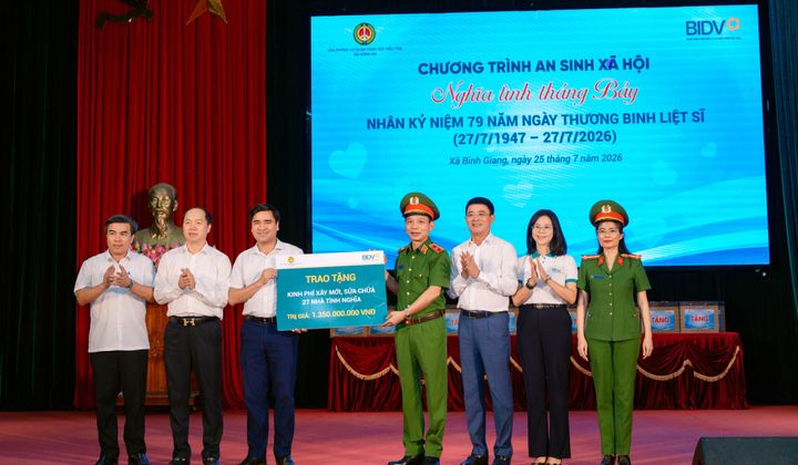 BIDV tổ chức chương trình an sinh xã hội "Nghĩa tình tháng Bảy" tại Ninh Bình