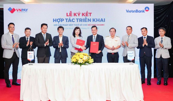 VietinBank và VNPAY hợp tác cung cấp giải pháp thanh toán và nộp thuế số cho hộ kinh doanh