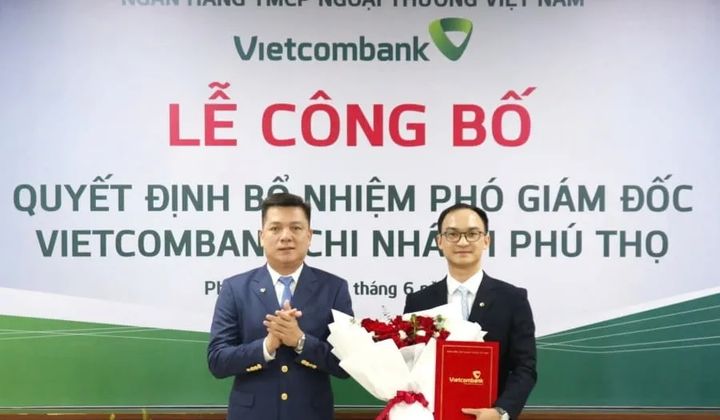 Bổ nhiệm Phó Giám đốc chi nhánh Vietcombank Phú Thọ