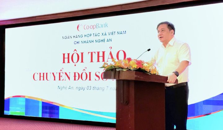Co-opBank Chi nhánh Nghệ An tổ chức hội thảo chuyển đổi số năm 2026, đồng hành cùng QTDND