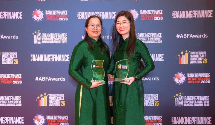 Vietcombank nhận cú đúp giải thưởng quản lý rủi ro tại Asian Banking & Finance Awards 2026