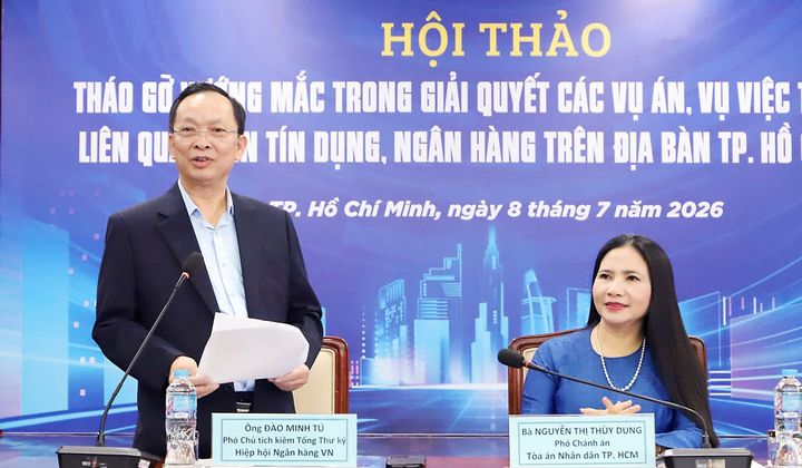 Đẩy nhanh tháo gỡ vướng mắc trong giải quyết các vụ án tín dụng, ngân hàng tồn đọng