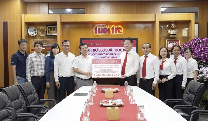 Agribank Phú Nhuận trao 1,6 tỷ đồng học bổng “Gieo mầm tri thức” năm 2026