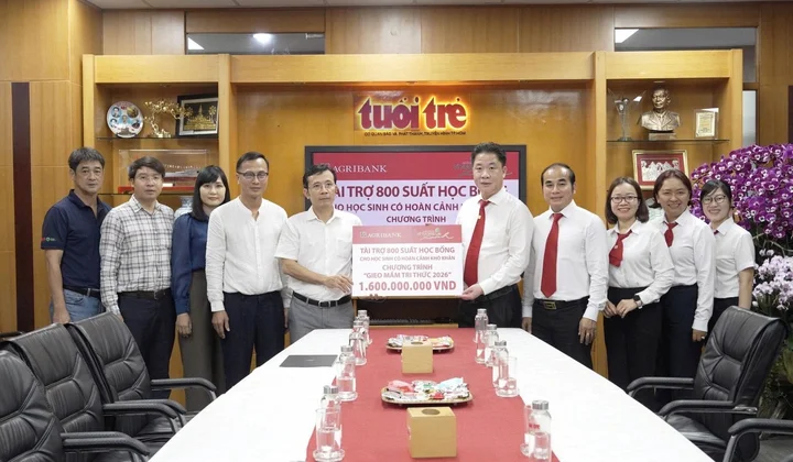 Agribank Phú Nhuận trao 1,6 tỷ đồng học bổng “Gieo mầm tri thức” năm 2026