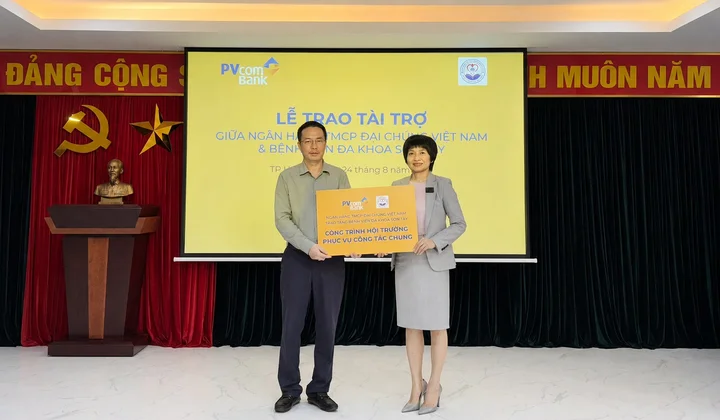 PVcomBank tài trợ công trình hội trường cho Bệnh viện Đa khoa Sơn Tây