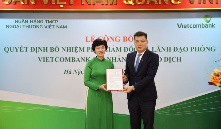 Vietcombank bổ nhiệm Phó Giám đốc Chi nhánh Sở giao dịch