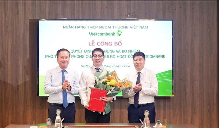 Vietcombank bổ nhiệm Phó Trưởng phòng Quản lý rủi ro hoạt động