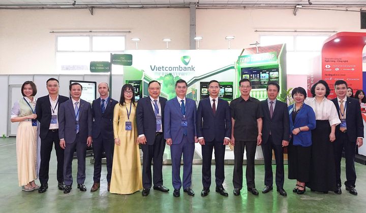 Vietcombank giới thiệu hệ sinh thái tài chính số tại Sự kiện Chuyển đổi số ngành Ngân hàng 2026