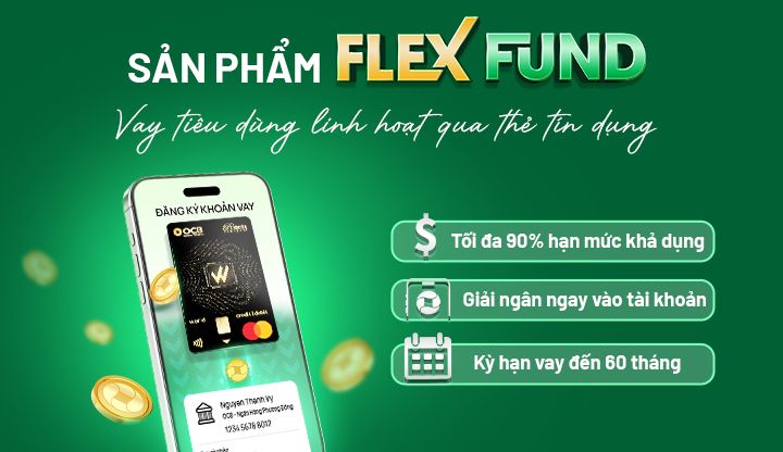 OCB ra mắt giải pháp Flex Fund - Vay tiêu dùng linh hoạt qua thẻ tín dụng