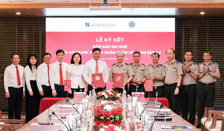 Agribank và Cục Quản lý Thi hành án dân sự ký kết Biên bản ghi nhớ hợp tác